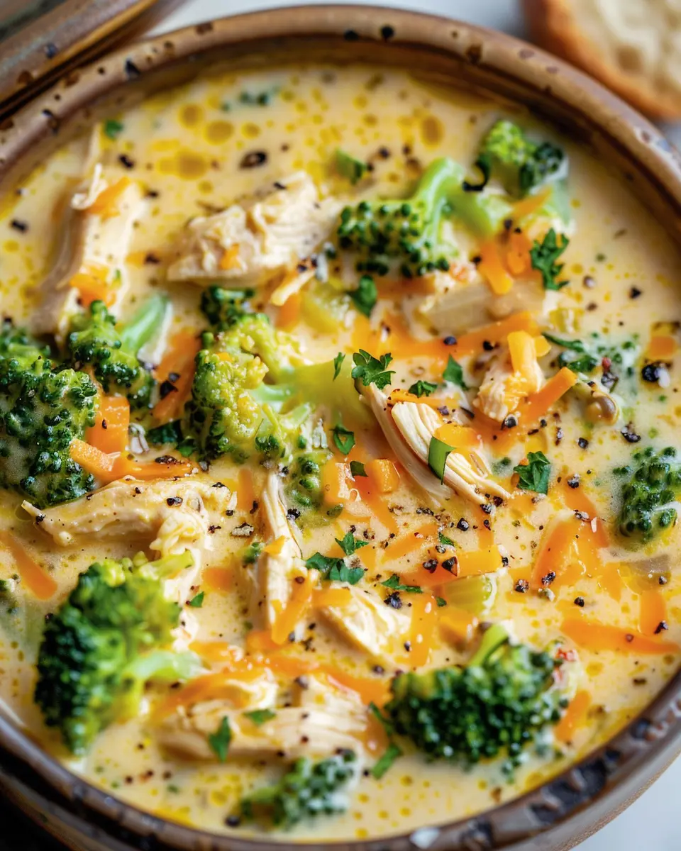 Crockpot Cheesy Chicken Broccoli Soup: The Best Comfort Meal