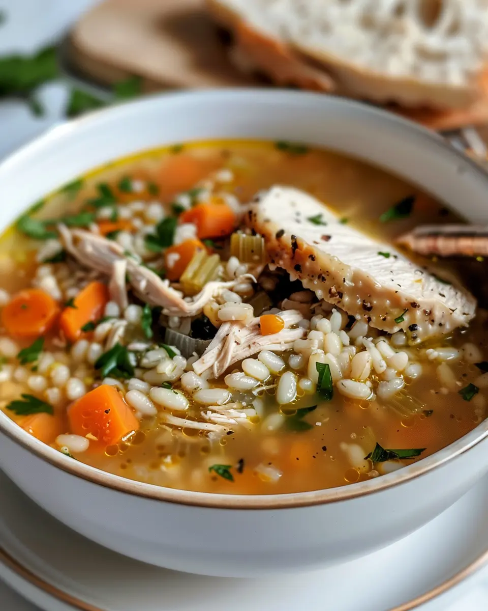 Crockpot Chicken and Barley Soup: Easy Comfort Food Delight