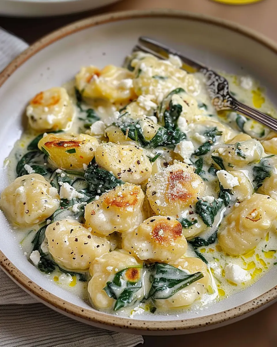 Creamy Spinach and Feta Gnocchi: A Deliciously Indulgent Meal