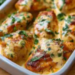 High Protein Creamy Garlic Cheesy Chicken