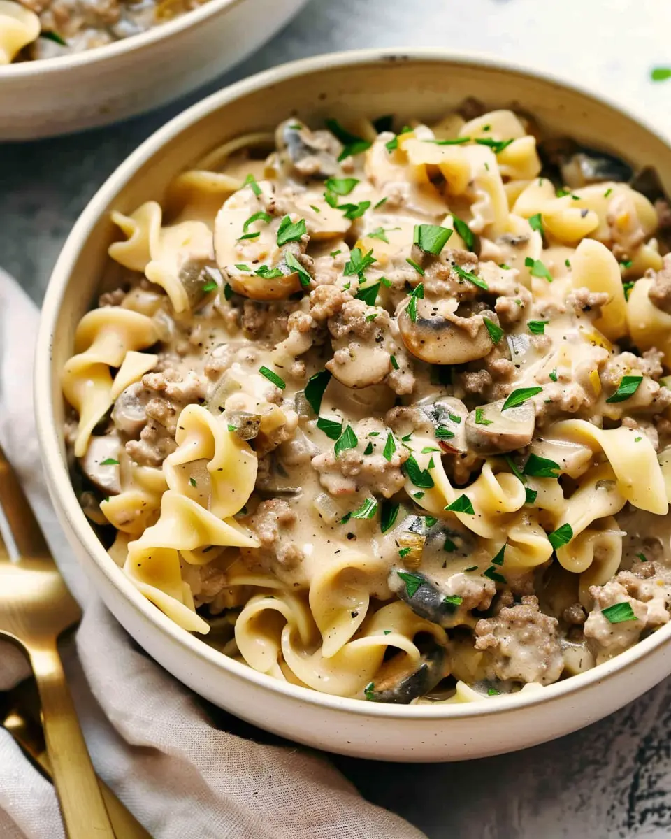 One Pot Ground Beef Stroganoff: Easy Comfort Food Delight
