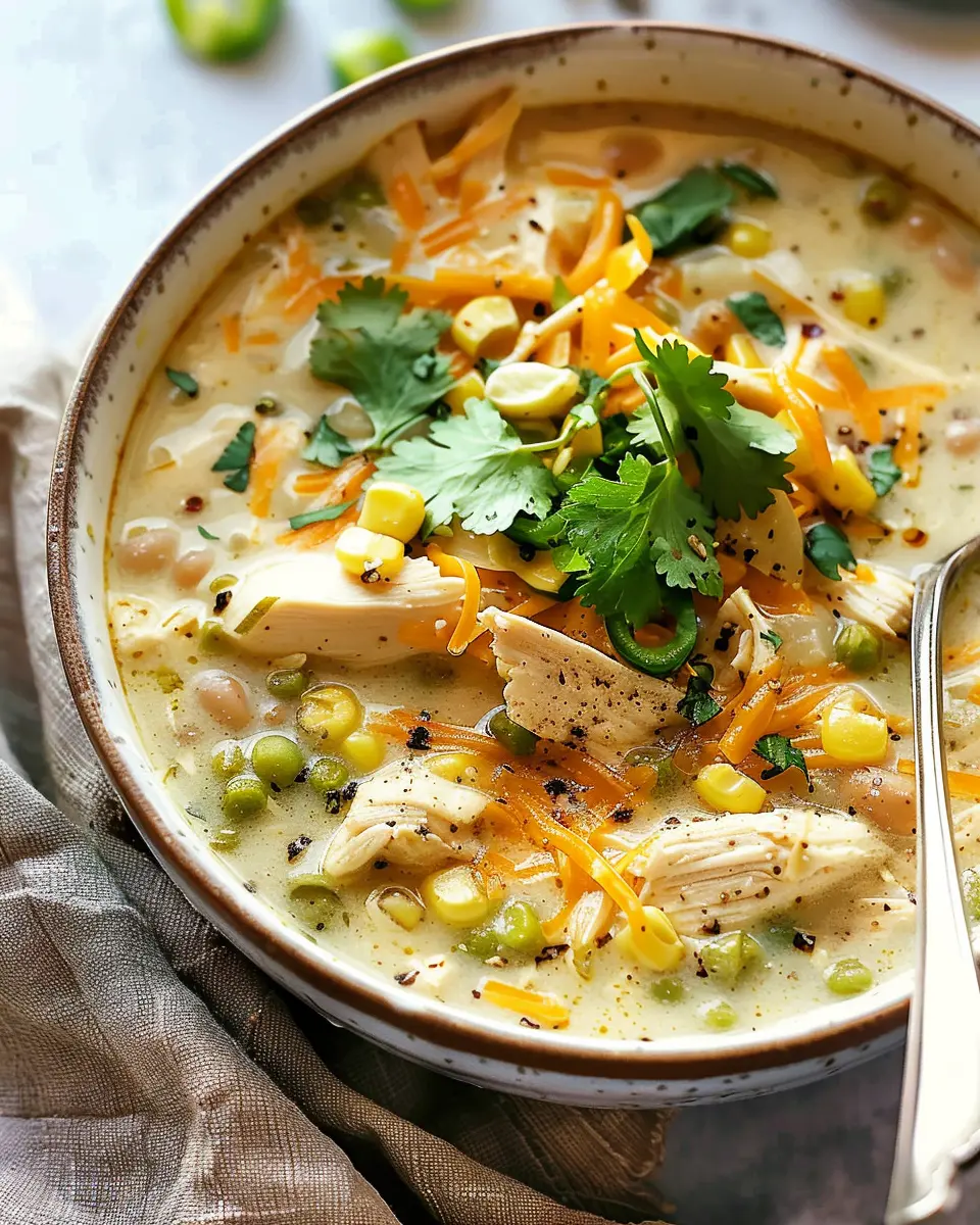 White Chicken Chili: Easy Comfort Food with Turkey Bacon Twist