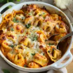 Chicken and Cheese Tortellini Bake