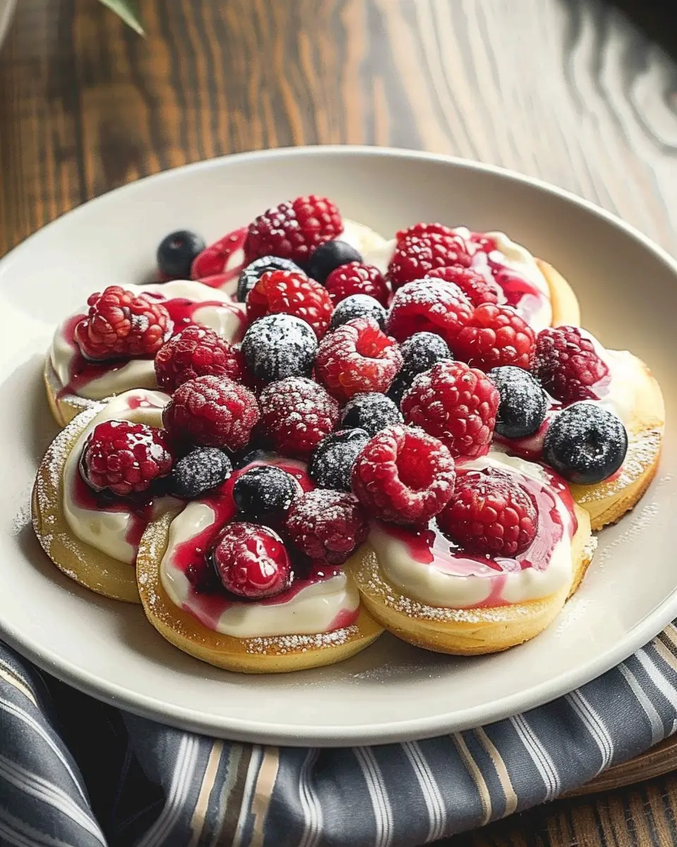 Sweet Berry Breakfast Delight with Turkey Bacon and Fresh Fruits