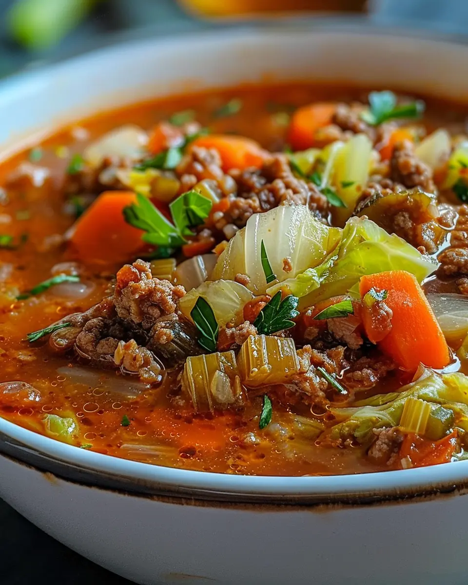 Cabbage Soup with Ground Beef: A Hearty, Flavorful Delight