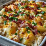 Loaded Baked Potato & Chicken Casserole