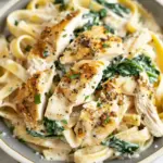 Chicken and Spinach Fettuccine Alfredo