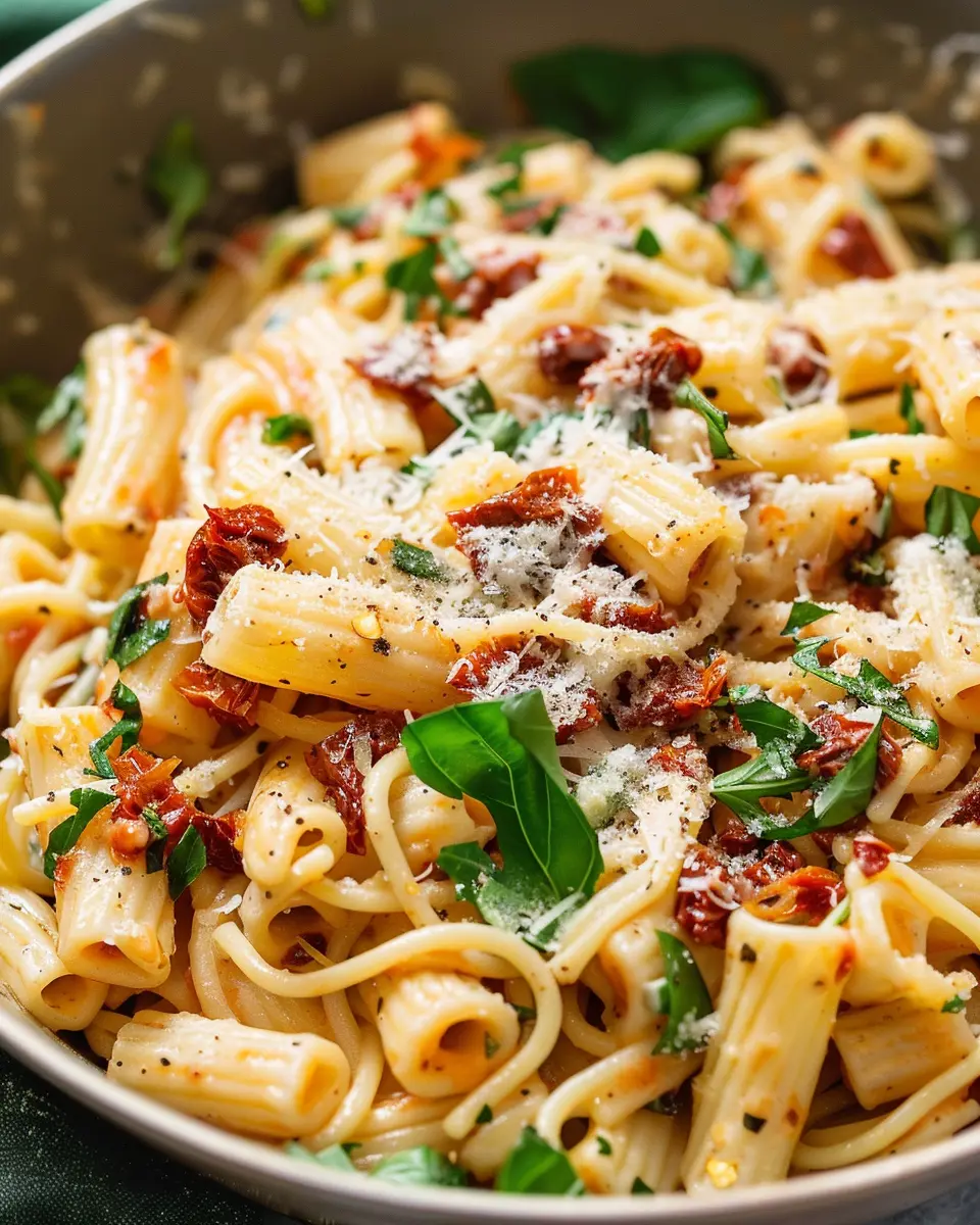 Sun-Dried Tomato Pasta: Easy Recipe with Turkey Bacon Twist