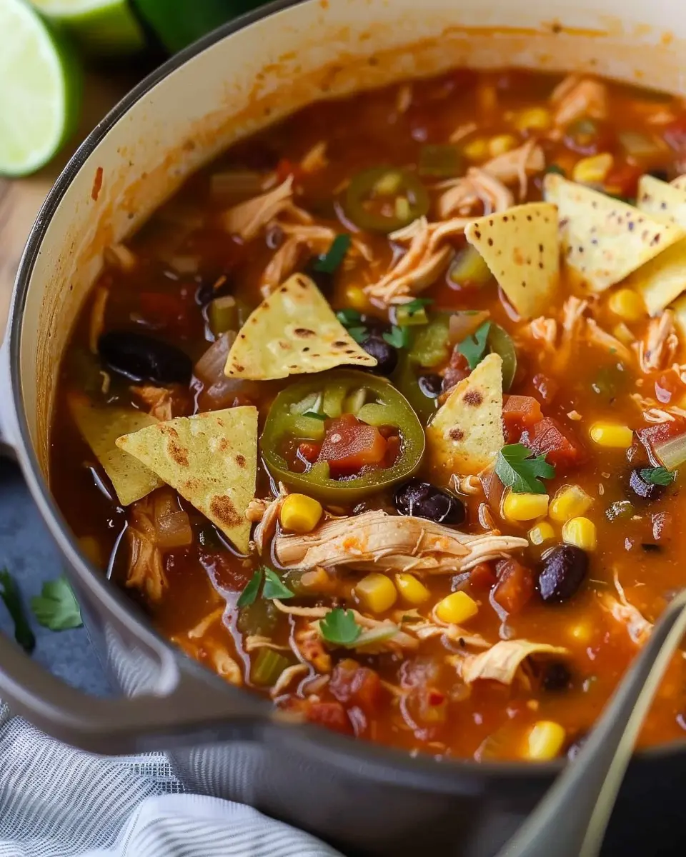 Healthy Chicken Tortilla Soup: The Best Comfort Food Delight