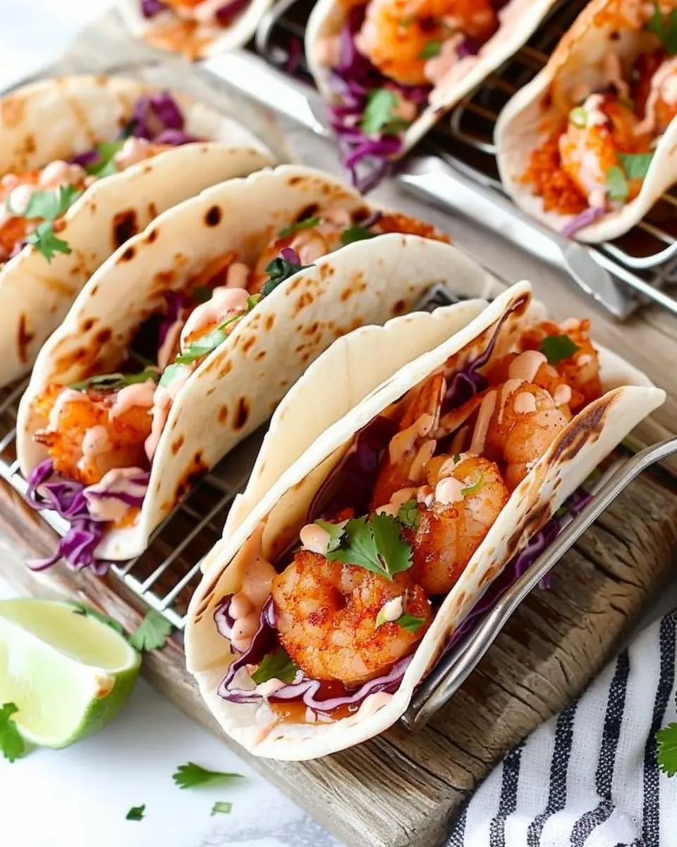 Air Fryer Bang Bang Shrimp Tacos: Easy &amp; Indulgent Recipe Delight