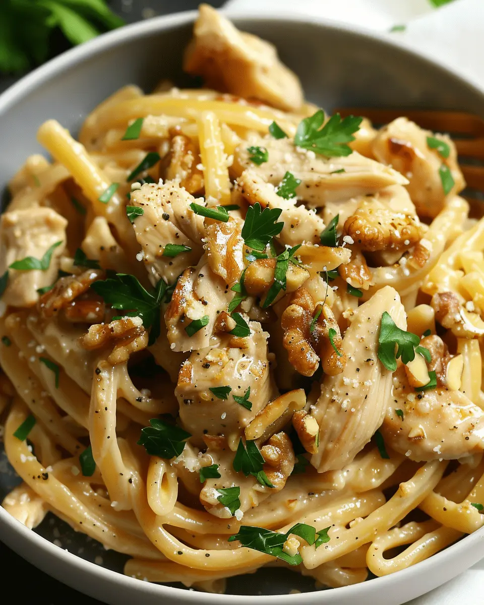 Chicken and Walnut Pasta: An Easy Indulgence You’ll Love
