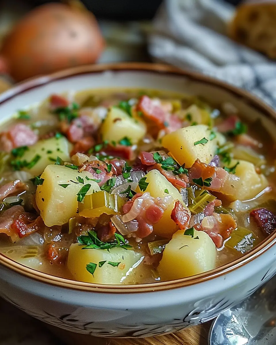 Irish Bacon Cabbage Potato Soup: A Cozy and Hearty Delight