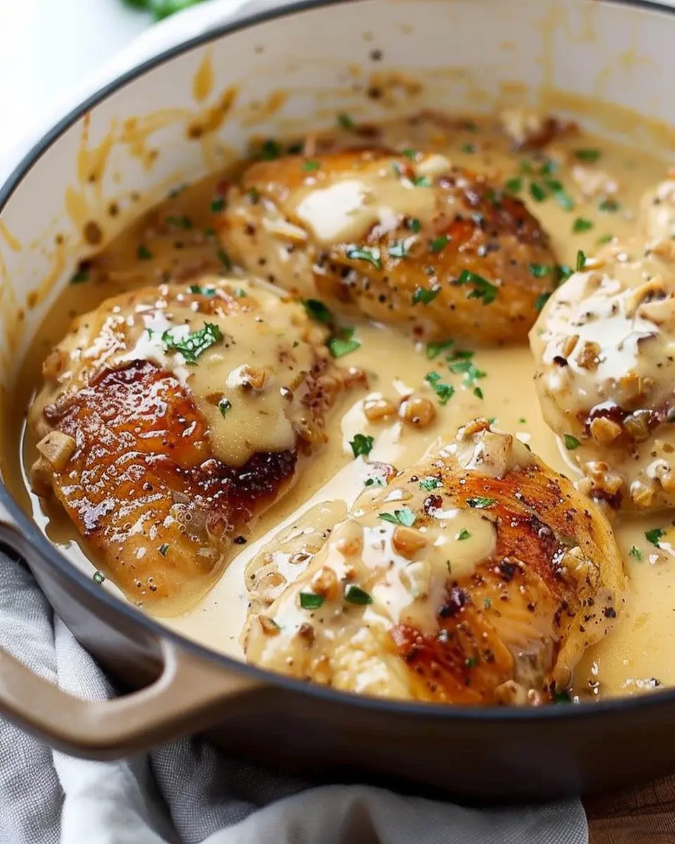 Creamy Garlic Chicken with Turkey Bacon: A Quick Weeknight Delight