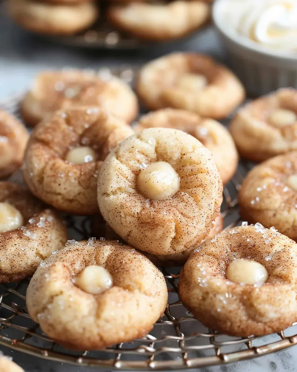 Eggnog Snickerdoodle Thumbprint Cookies: The Best Holiday Treat