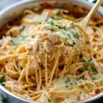 Irresistible Spicy Southern Chicken Spaghetti Creamy Baked Comfort