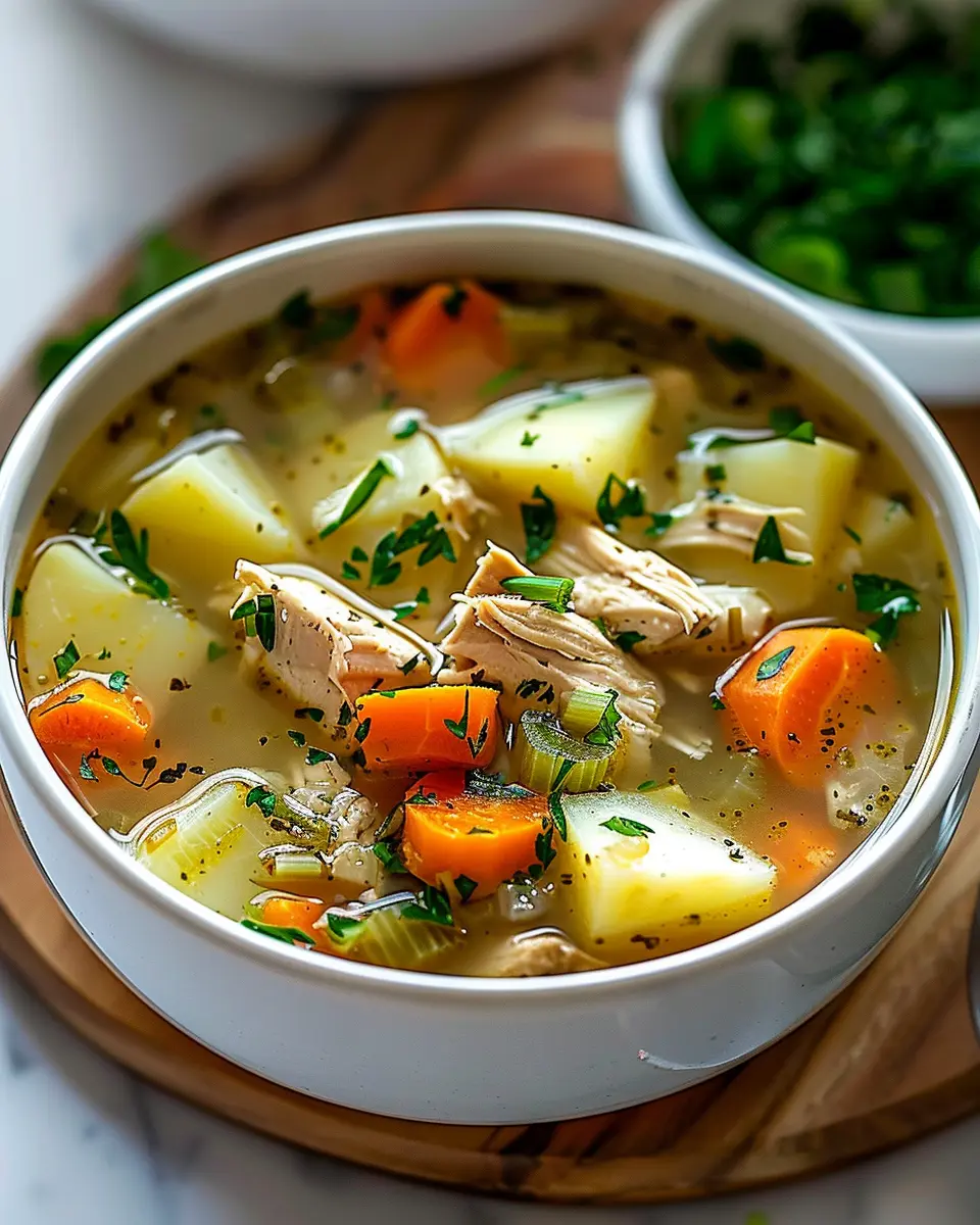 Comforting Chicken Soup with Potatoes: Easy, Homemade Delight