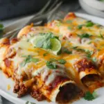 Family Favorite Cheesy Ground Beef Enchiladas
