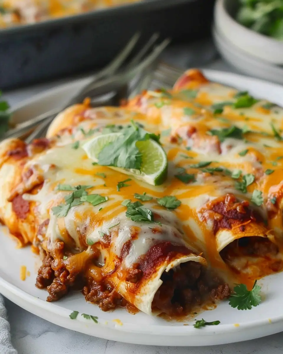 Family Favorite Cheesy Ground Beef Enchiladas for Cozy Nights