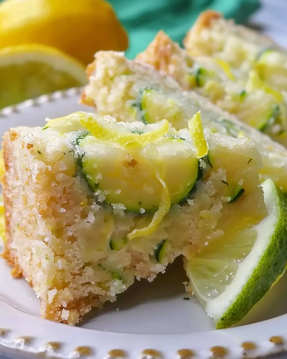 Lemon Zucchini Bars: Easy &amp; Delightfully Fresh Dessert Treat