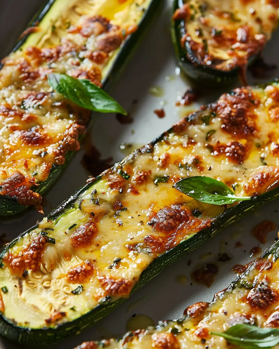Cheesy Garlic Zucchini Steaks: Easy and Indulgent Veggie Delight