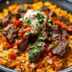 Steak Queso Rice