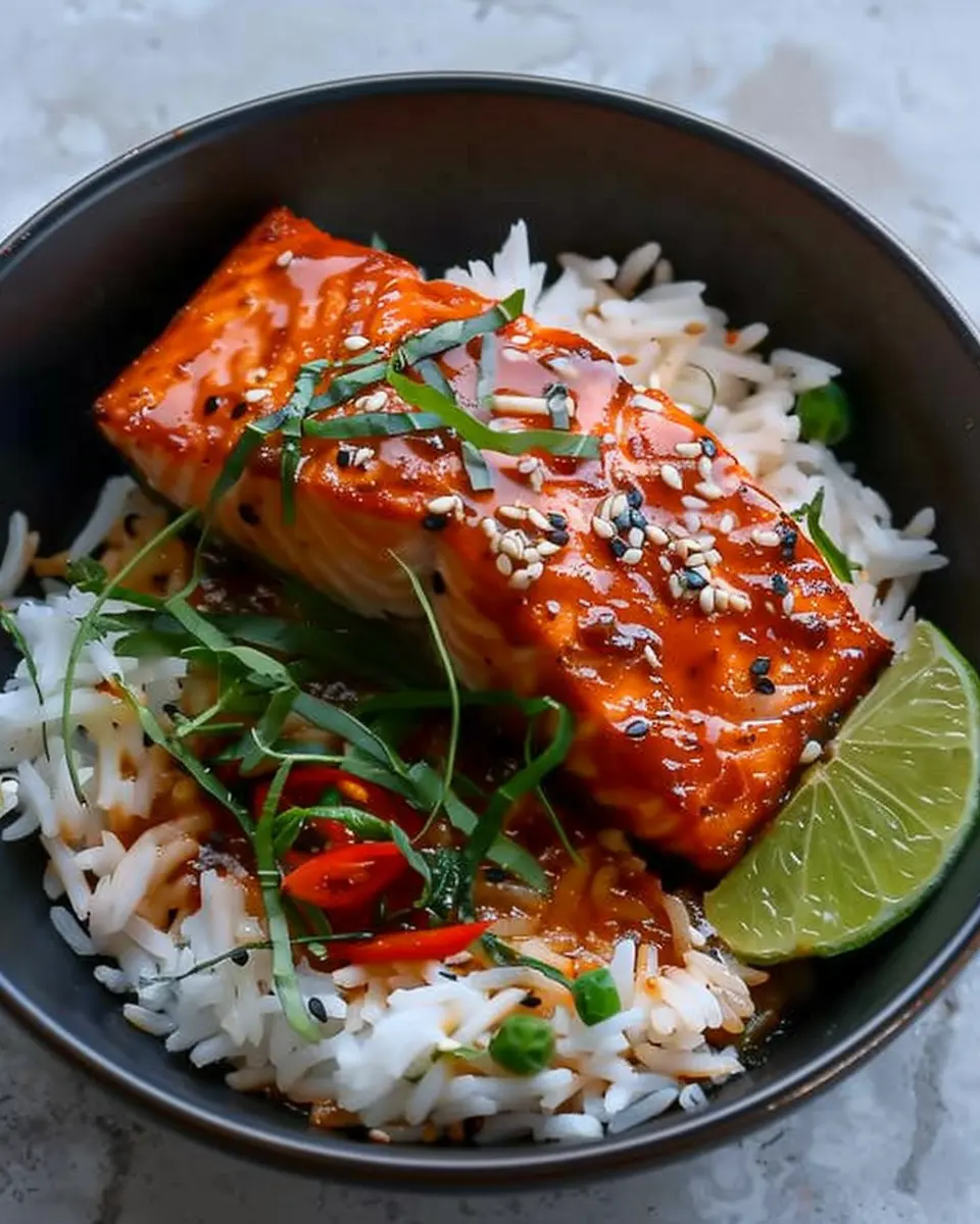 25 Minute Spicy Salmon with Coconut Rice: Easy and Delicious Meal