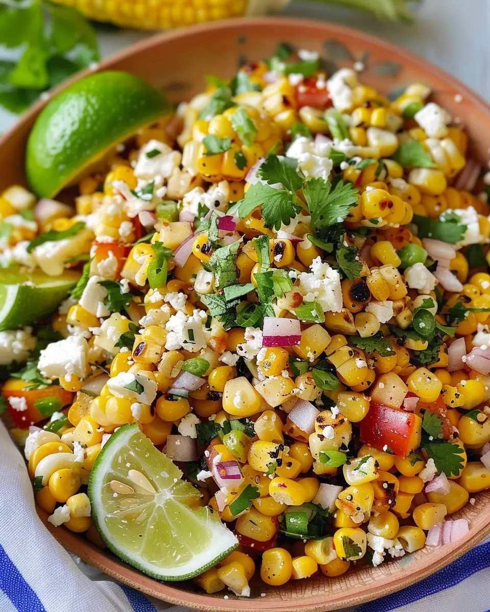 Mexican Street Corn Salad: Easy &amp; Flavorful Recipe with Turkey Bacon