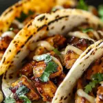 Garlic Butter Honey BBQ Chicken Tacos