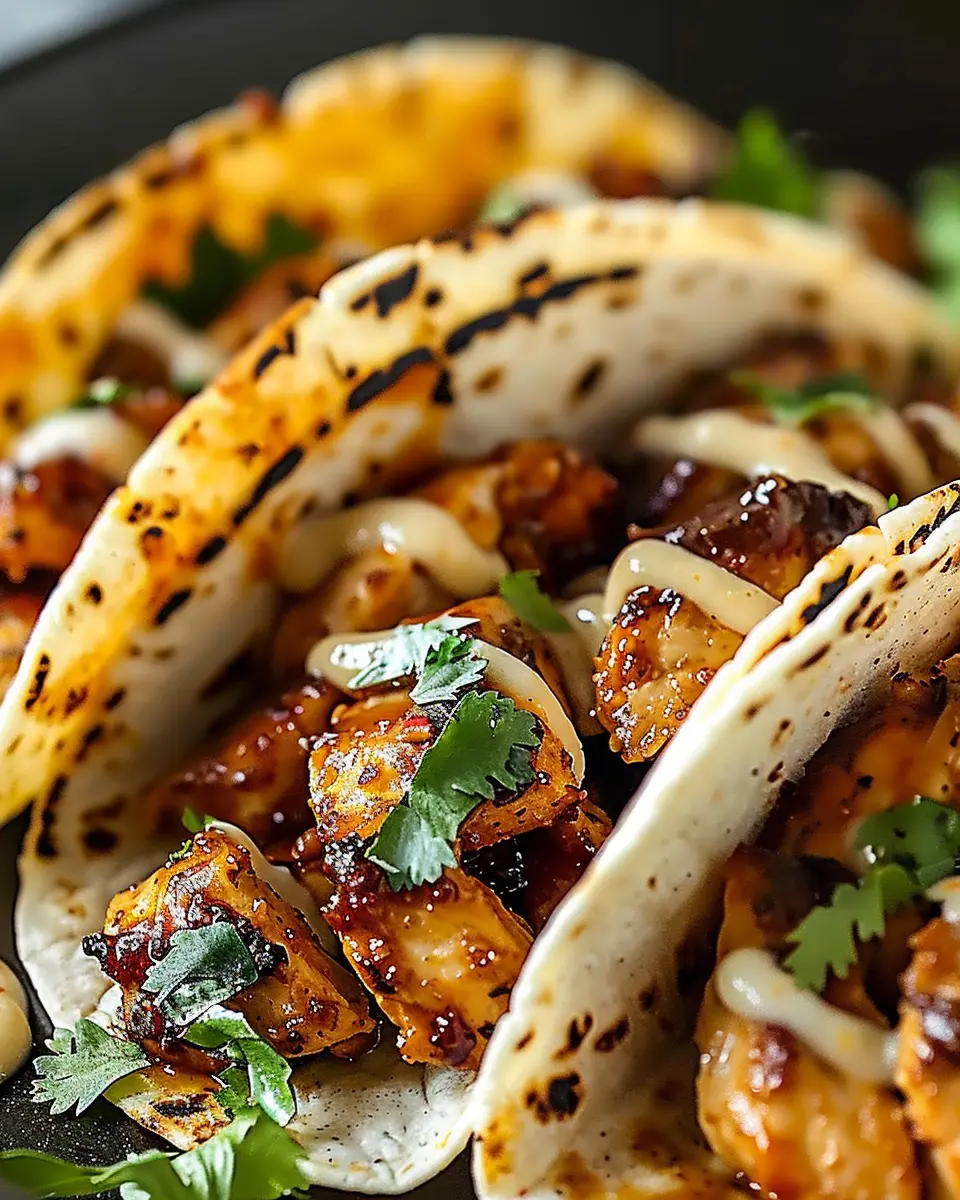 Garlic Butter Honey BBQ Chicken Tacos: Easy, Juicy Delight at Home