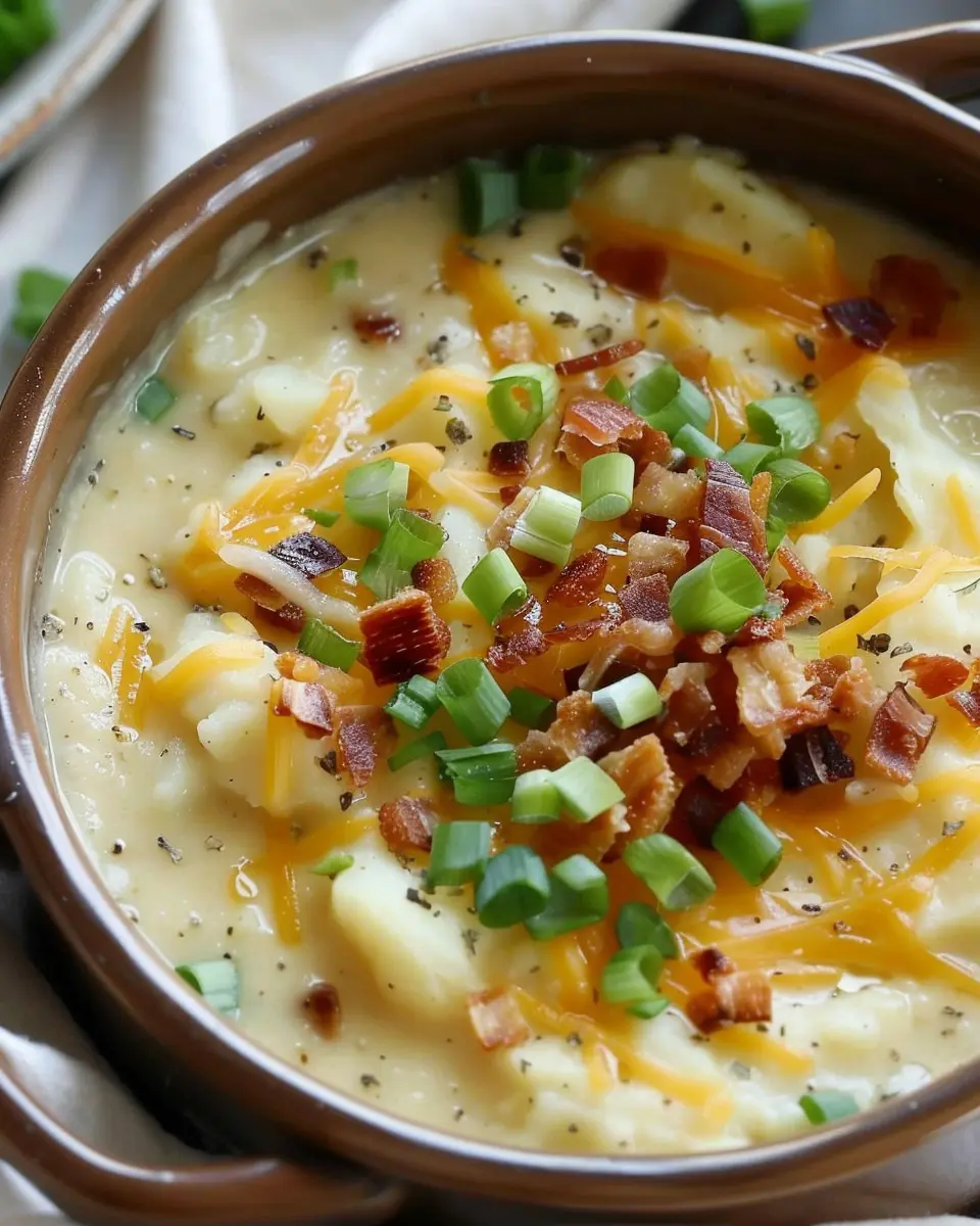 Loaded Baked Potato Soup Recipe: Indulgent Comfort with Turkey Bacon