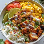 Street Corn Chicken Rice Bowl