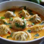 Thai Coconut Curry Dumpling Soup