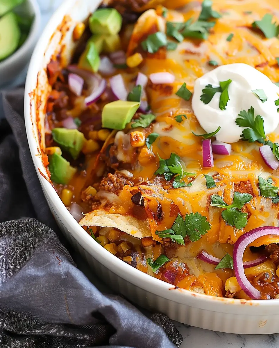 Ground Beef Enchilada Casserole: Easy Comfort Food Delight