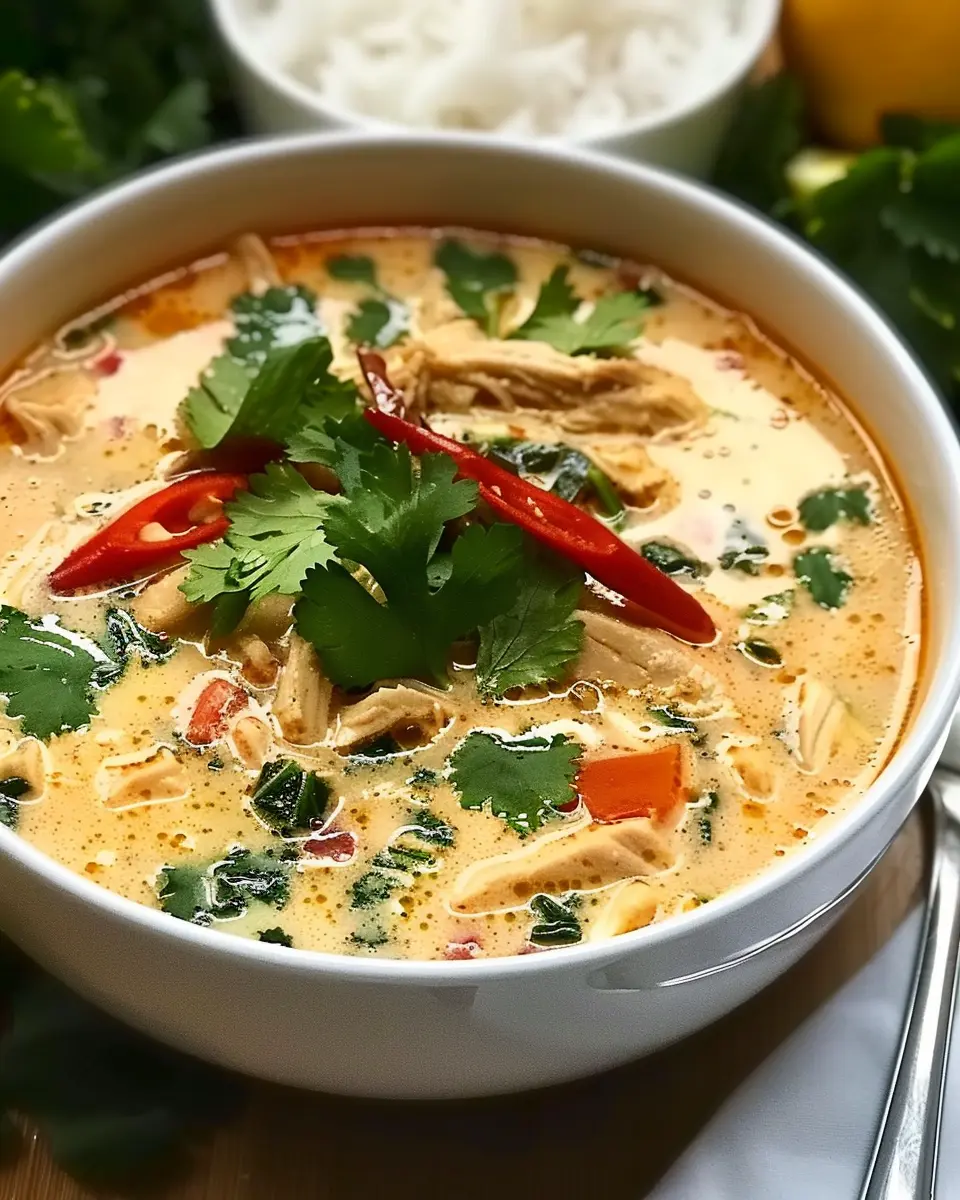 Crockpot Thai Coconut Chicken Soup: Easy Comfort Food for You