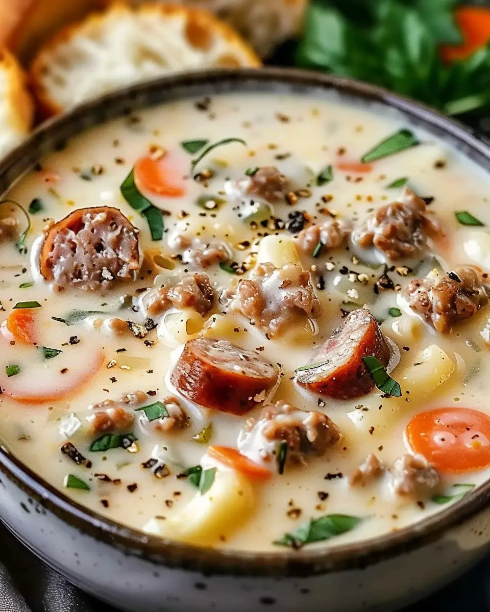 Creamy Parmesan Italian Sausage Soup Recipe for Cozy Nights