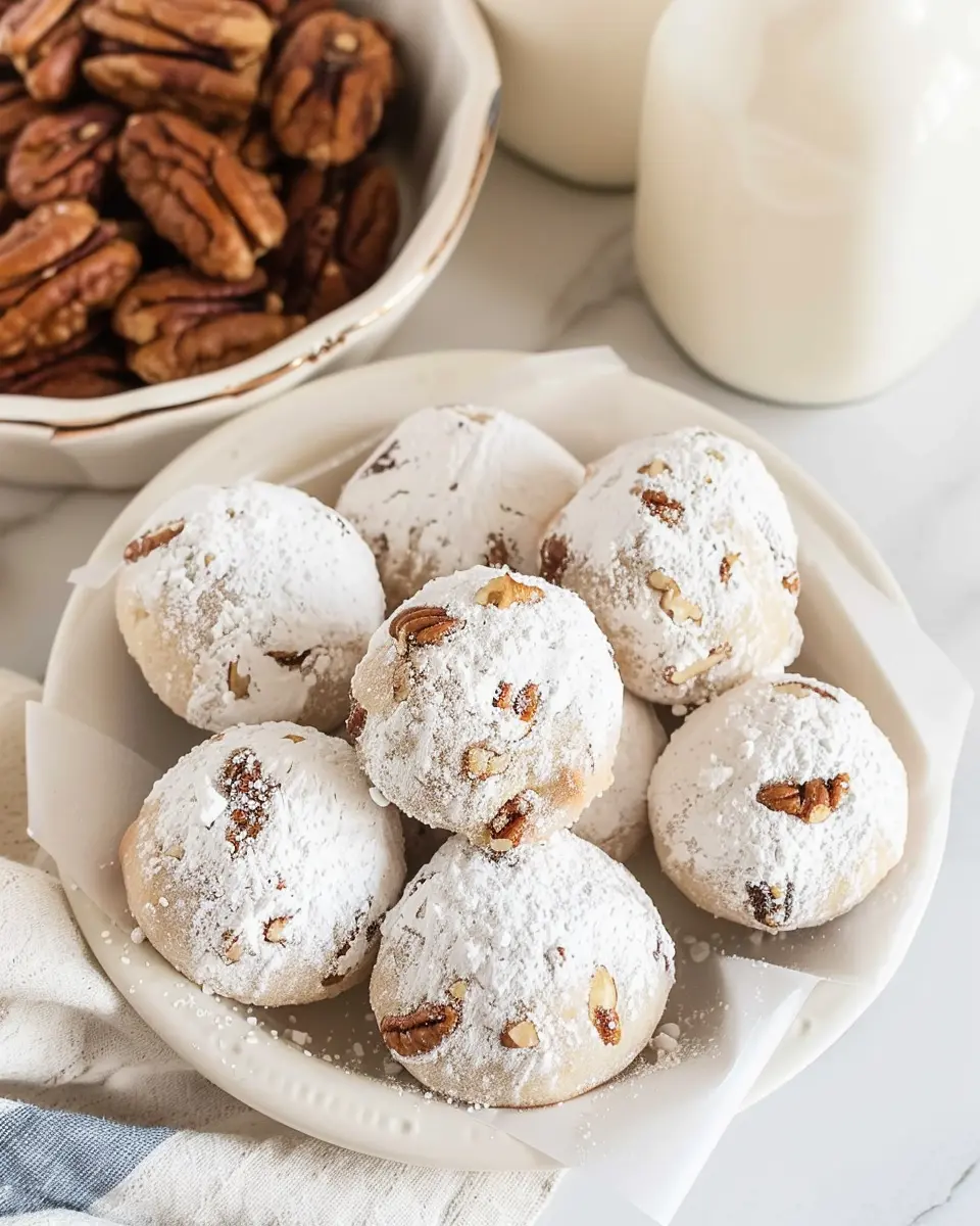 Buttery Pecan Snowball Cookies: The Best Melt-in-Your-Mouth Treat