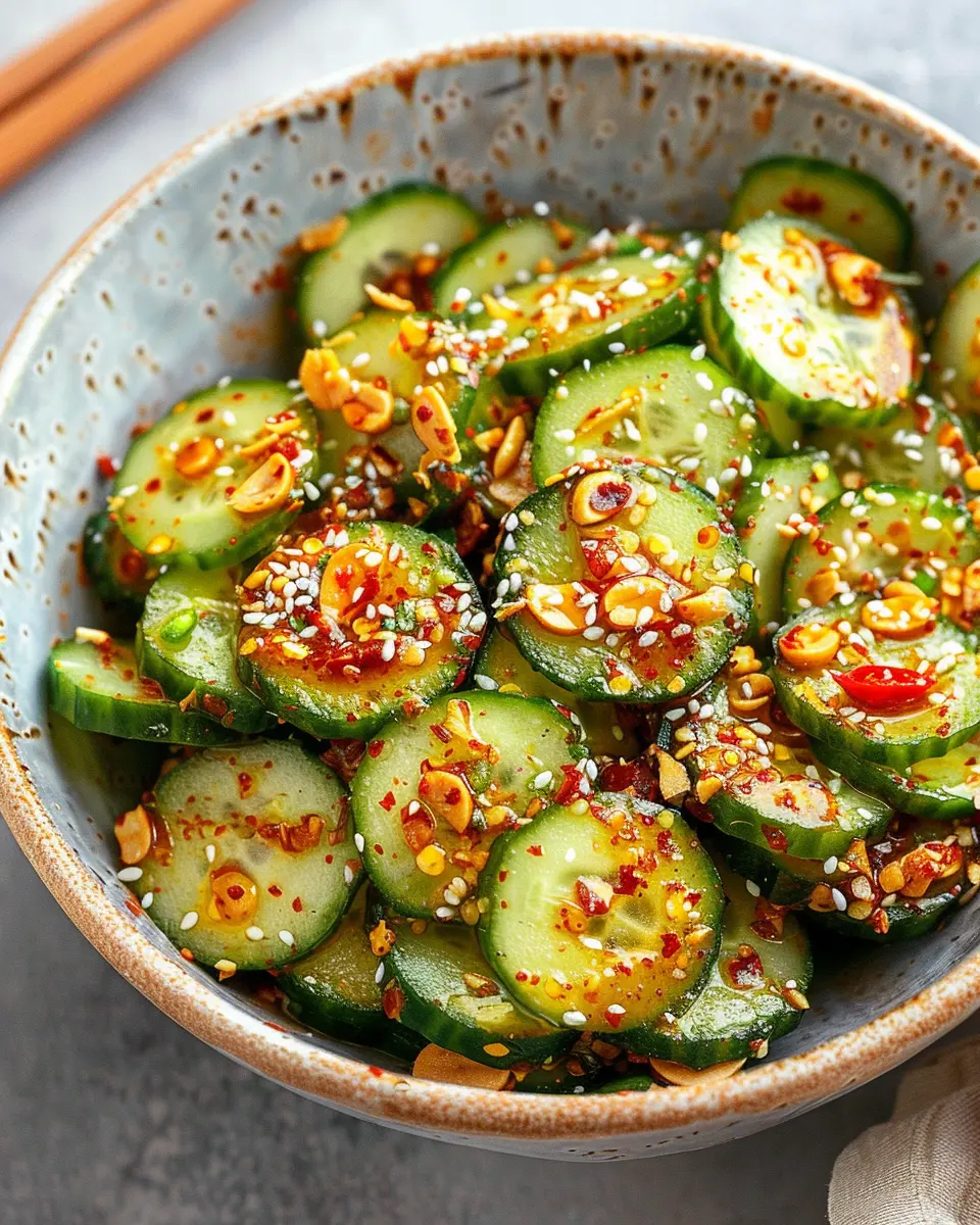 Peanut Chili Crisp Cucumber Salad: A Refreshing Easy Treat