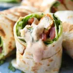 Chicken BLT Burritos with Creamy Southwest Dipping Sauce