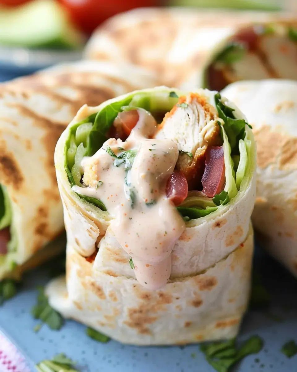 Chicken BLT Burritos: Easy Recipe with Creamy Southwest Sauce