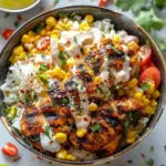 Street Corn Chicken Rice Bowl