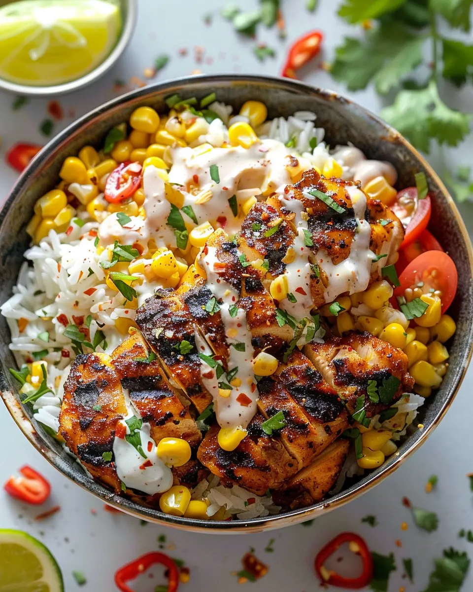Street Corn Chicken Rice Bowl: Easy Comfort Food Delight