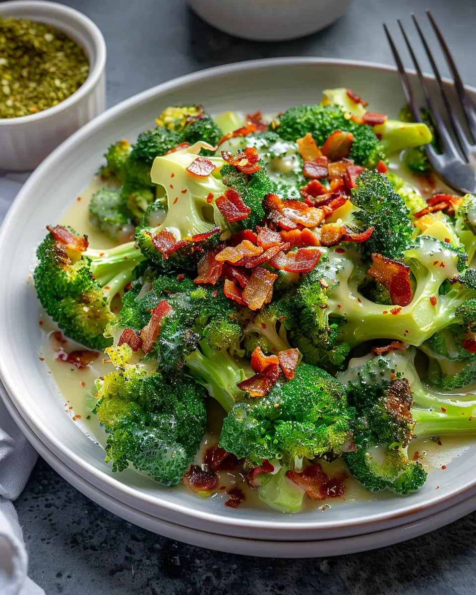 Broccoli With Garlic Sauce &amp; Turkey Bacon: A Delicious Twist