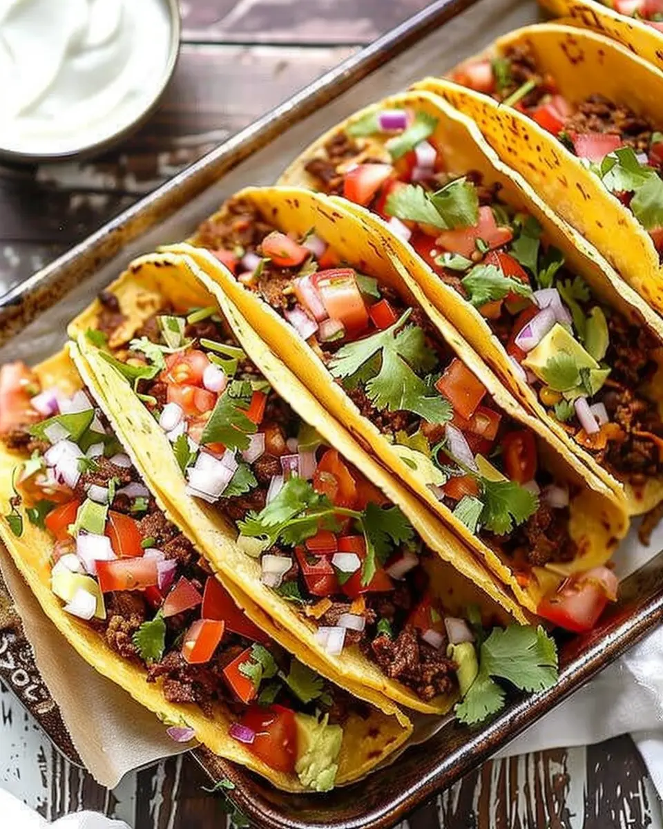 Crispy Baked Beef Tacos: Easy Family-Friendly Delight