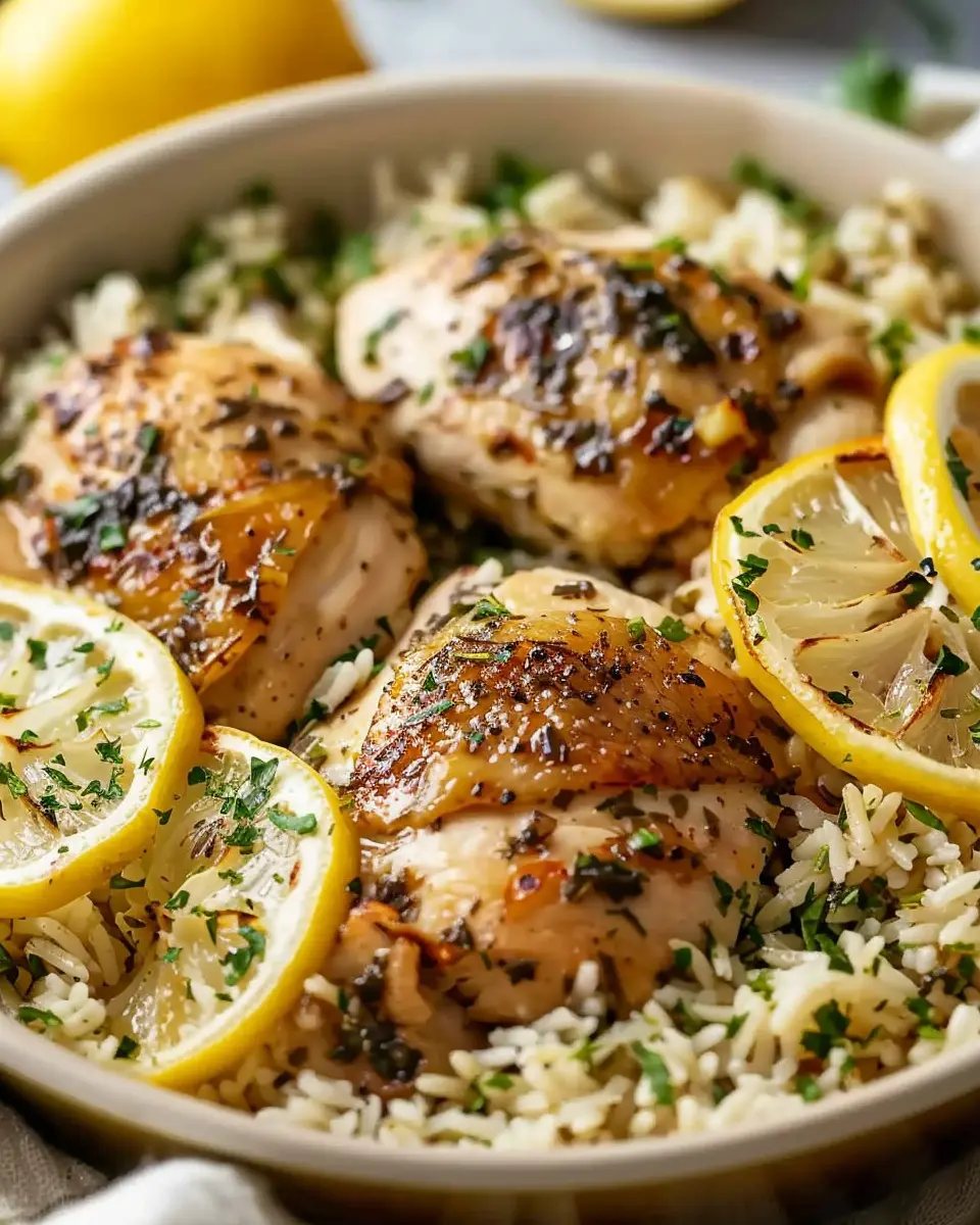 Slow Cooker Lemon Herb Chicken and Rice: Easy Family Favorite