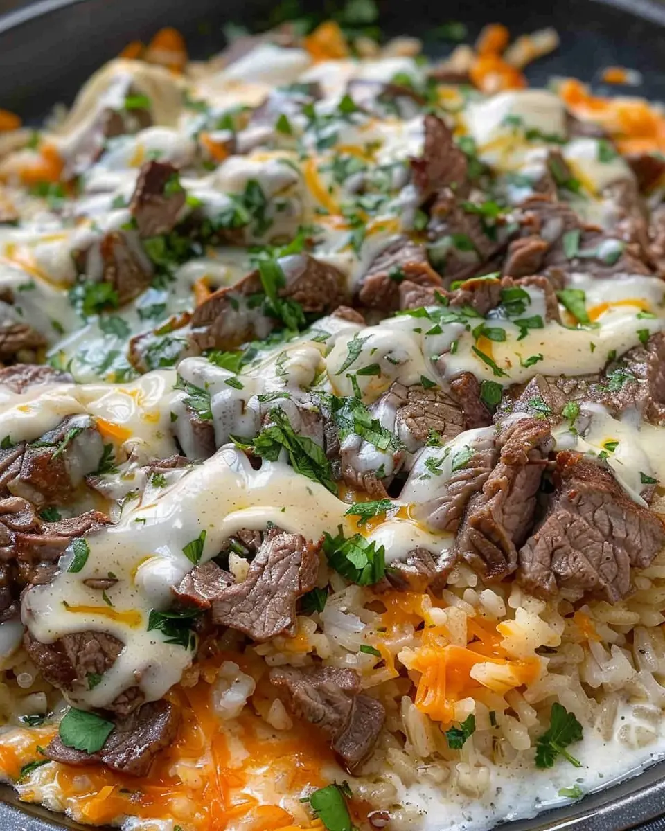 Steak Cheese and Rice: Easy Recipe for a Cozy Meal at Home