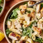 The Ultimate Chicken Caesar Pasta Salad