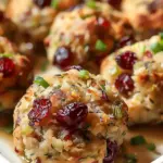 Cranberry & Turkey Stuffing Balls