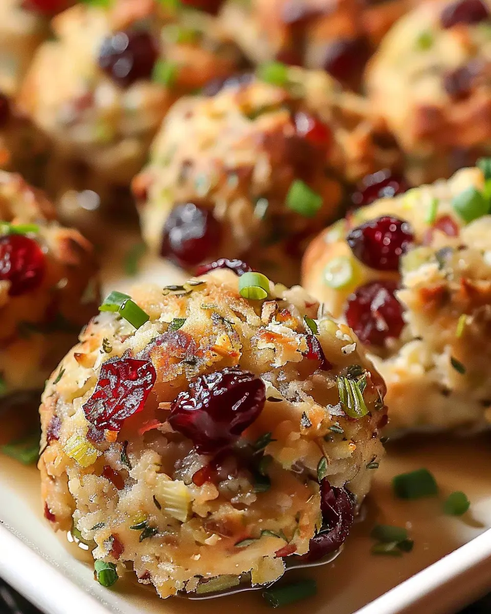Cranberry &amp; Turkey Stuffing Balls: Easy, Flavorful Comfort Food
