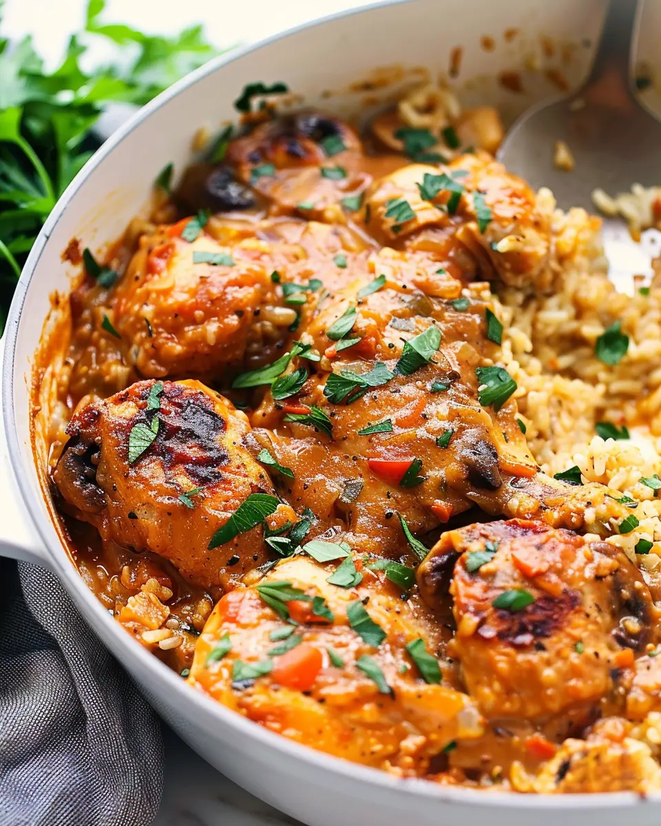 Smothered Chicken and Rice: The Juicy Comfort Dish You’ll Love