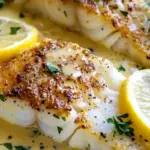Baked Cod in Coconut Lemon Cream Sauce